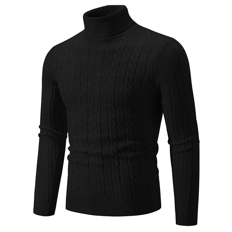 Men's Slim Twist Turtleneck Pullover