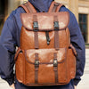 PU Leather Business Outdoor Backpack