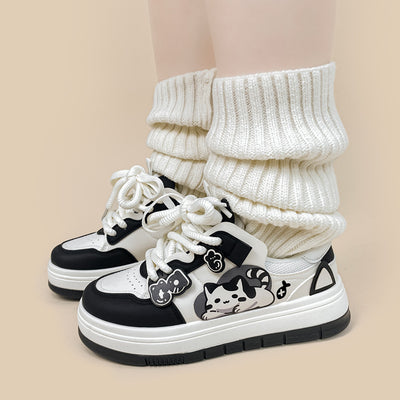 Sneakers casual con plateau, abbinabili e carine