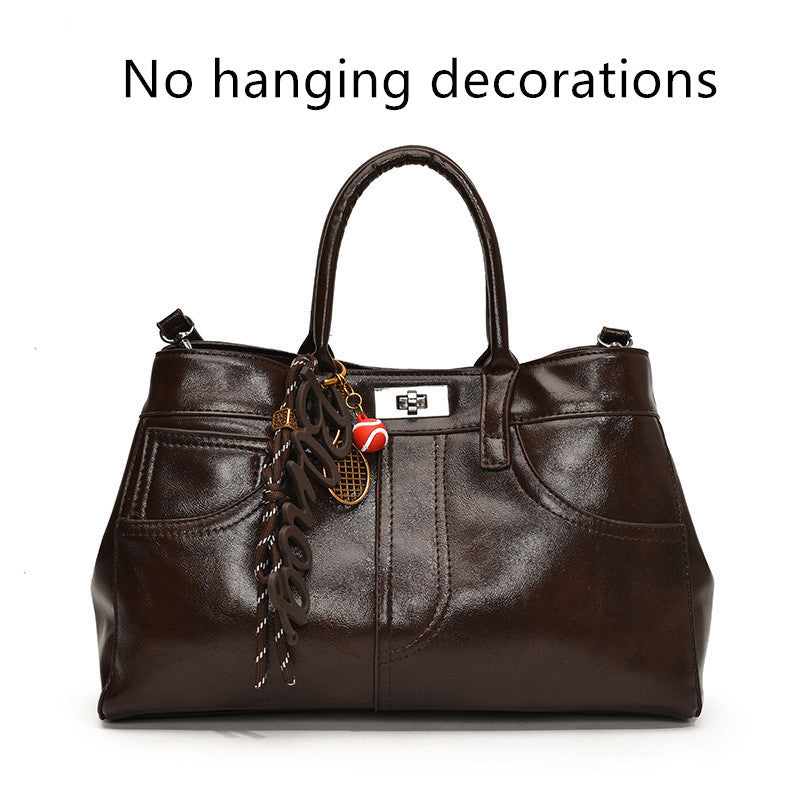 Borsa a tracolla retrò da donna di grande capacità