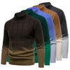 Gradient Color Half Turtleneck Handsome Men's Sweater