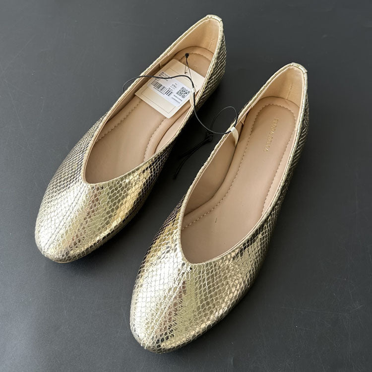 Low-cut Internet Hot Korean Style Round Head Pumps Women