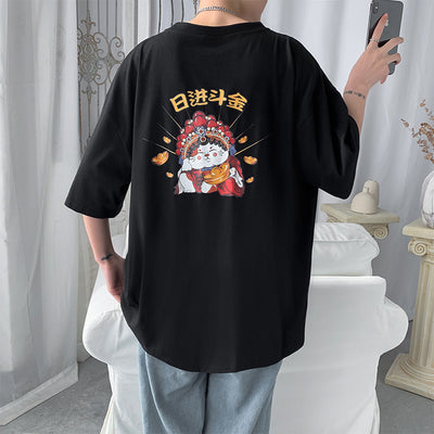 Maglietta larga per coppie alla moda in stile coreano