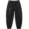 Contrast Color Line-pressing Multi-pocket Trousers Men's Loose Casual Pleated