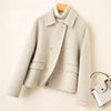 Double-sided Women's Short Small-sized High-grade Wool Overcoat