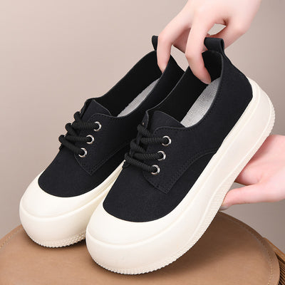 Height Increasing 4CM Platform Shoes Women's Casual Platform Round Toe Loafers