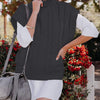 Woven Loose Pullover Turtleneck Sweater Women