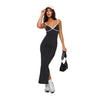 Fashionable Strappy Split Dress For Women