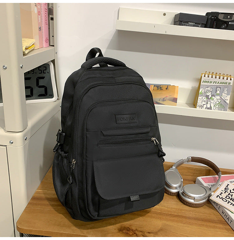 Backpack Large Capacity Travel Leisure Backpack Junior High School High School And College Student Simple Schoolbag