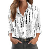 Womens Floral Polka-Dot Bush Print Long-Sleeve Shirt