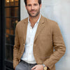 Giacca da uomo casual in cotone e lino