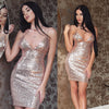 Vestito di paillettes con spalline