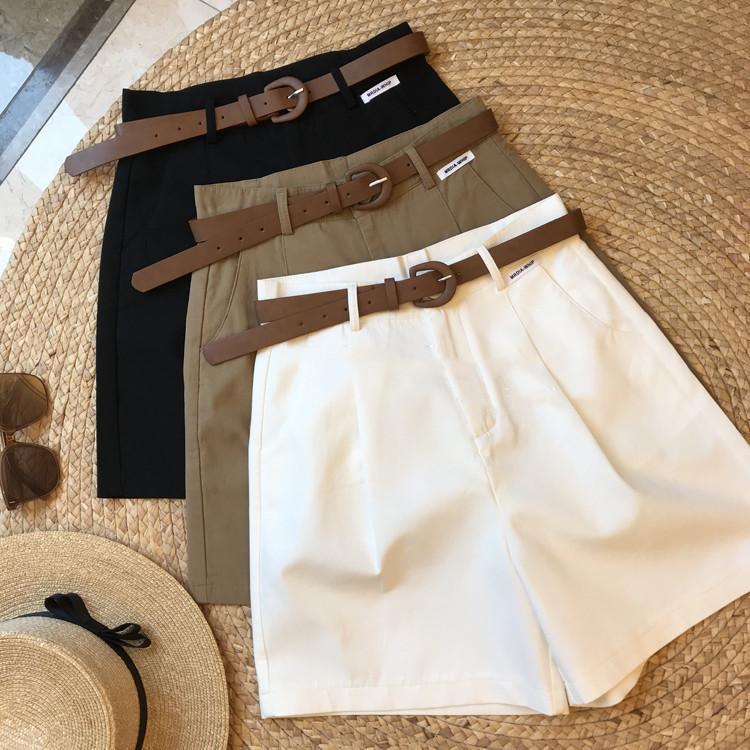 Pantaloni ampi da donna a vita alta, casual e versatili, in stile workwear