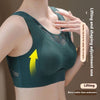 Reggiseno sportivo push-up anti-cedimento in pizzo senza tracce per taglie forti da donna
