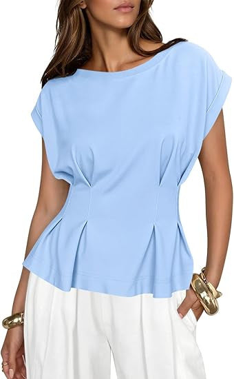 T-shirt Donna Girocollo Manica Corta Casual Versatile Moda