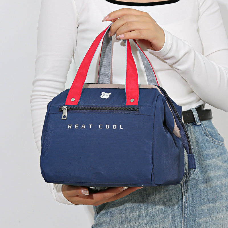 Nuova borsa cosmetica portatile spessa e di grande capacità, alla moda, giapponese