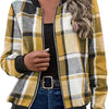 Temperament Commute Women's Plaid Zipper Baseball Uniform
