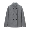 New Women's Clothing Versatile Ins Two-tone Woolen Coat