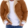 Fashion Men's Fur Integrated Fleece-lined Padded Jacket