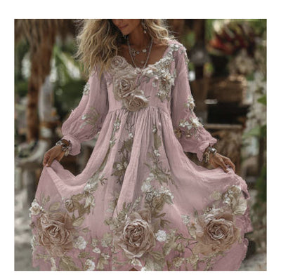 New Autumn American-Style Fashionable Casual Halloween Dress With Digital Print