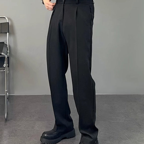 Straight-leg Men's High-end Slim-fit Versatile Casual Pants