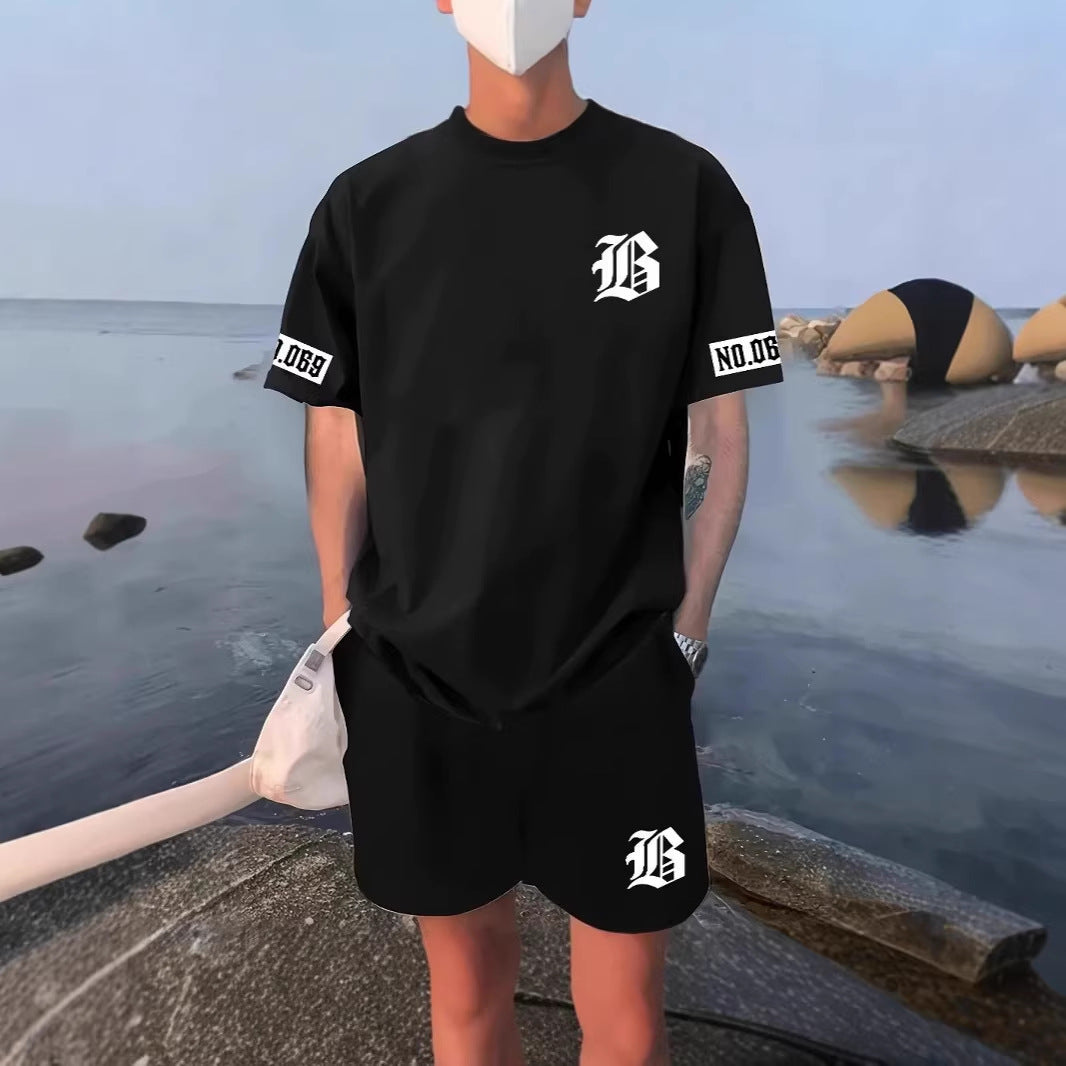 Completo casual da uomo sportivo a maniche corte