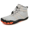 Fleece-lined Water-repellent Five-finger Snow Boots Thermal Non-slip Cotton-padded Shoes
