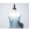 Grey Green Suspender Bra Evening Dress For Women