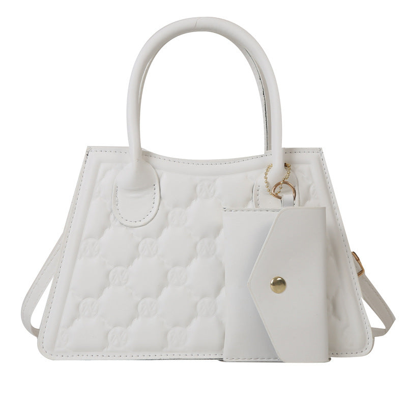 Borsa a tracolla casual piccola e semplice, quadrata, alla moda