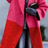 European And American Women's New Long Sleeved Large Woolen Overcoat