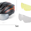 Mountain Bike Helmet And Helmet Integral Molding With LED Warning Iight Mountain Riding Equipment