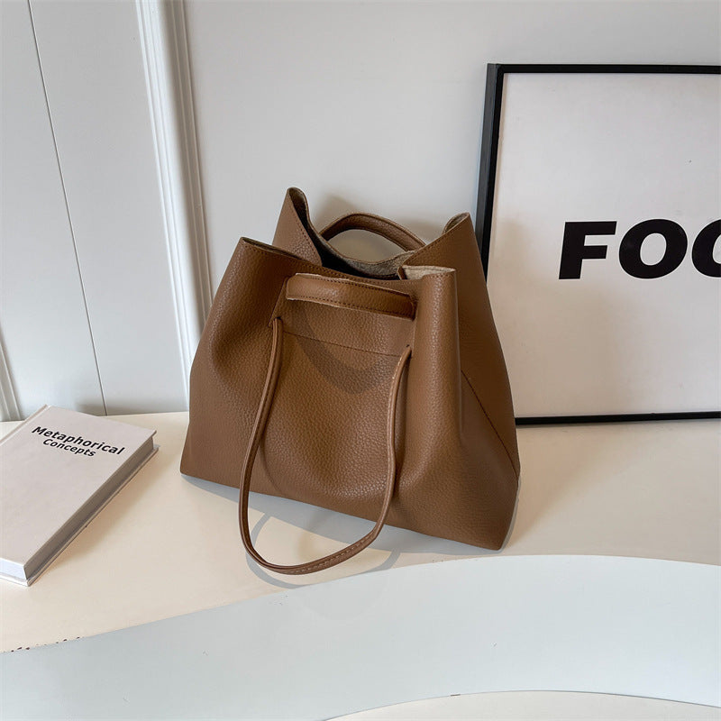 Borsa a tracolla portatile da donna, grande capacità