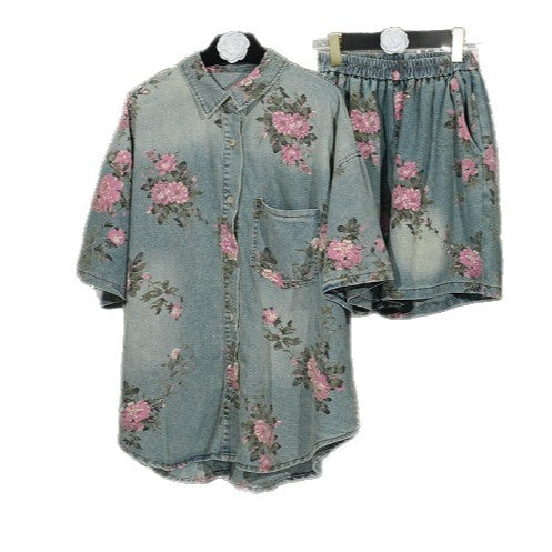 Retro-style Denim Set Collection From Europe And The US