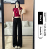Women's High Waist Slimming And Straight Draping Casual Wide Leg Sweatpants