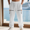 Linen Autumn Men's Loose Trendy Zipper Men's Casual Pants