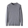 All-matching Seven-needle Thickened Twisted Round Neck Men's Sweater