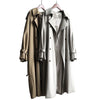 British Style All-match Draping Tight Waist Small Casual Women's Trench Coat