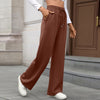 Drawstring Fashionable Casual Loose Straight Trousers