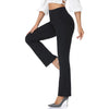 Women's High Waist Formal Wear Solid Color Casual Pants