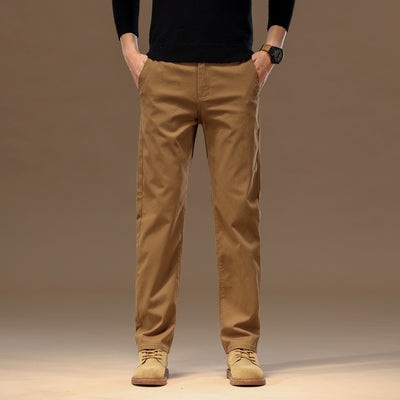 Men Fashion Brands Fashionable All-match Loose Straight Casual Trousers