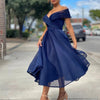 Womens Solid Casual Party Night Dress Club Off Shoulder Gown Elegant Backless Sexy Dress Birthday