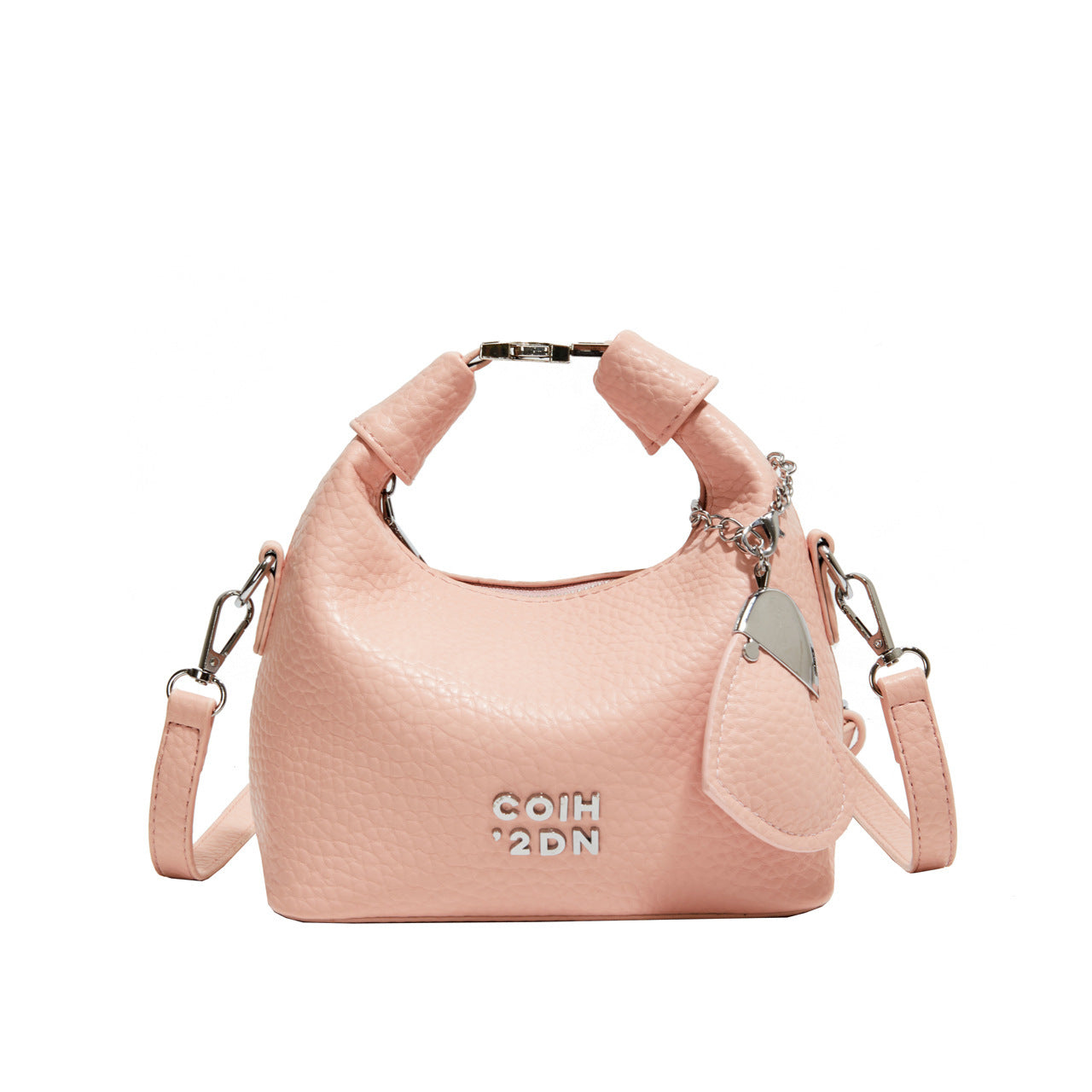 Fashionable Litchi Pattern Commuter Messenger Bag