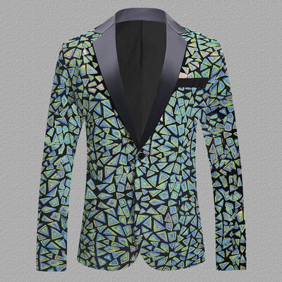 Vestito da spettacolo da uomo in velluto e paillettes