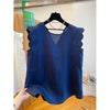 Top da donna gilet in lino retrò