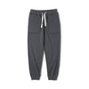 Retro Drawstring Elastic Waist Knitted Sweatpants Tapered Ankle-tied
