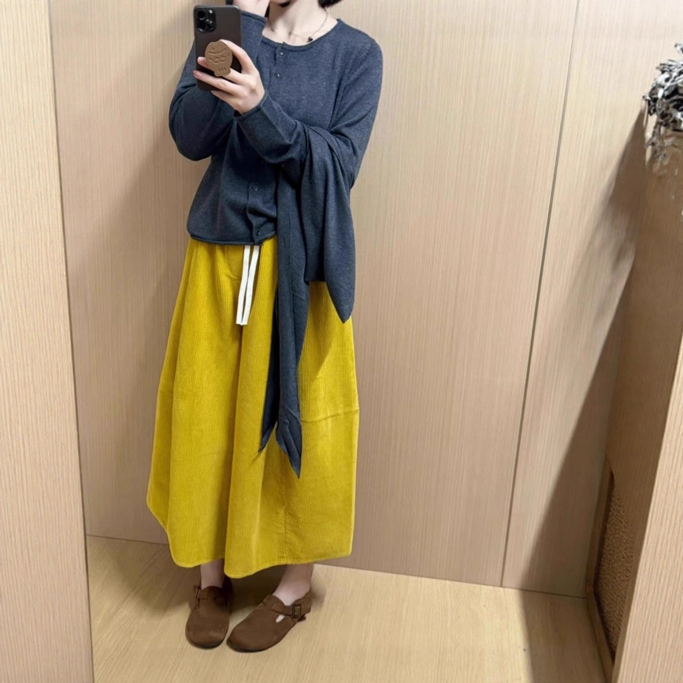 Autumn And Winter New Korean Style Design Corduroy Wide Leg
