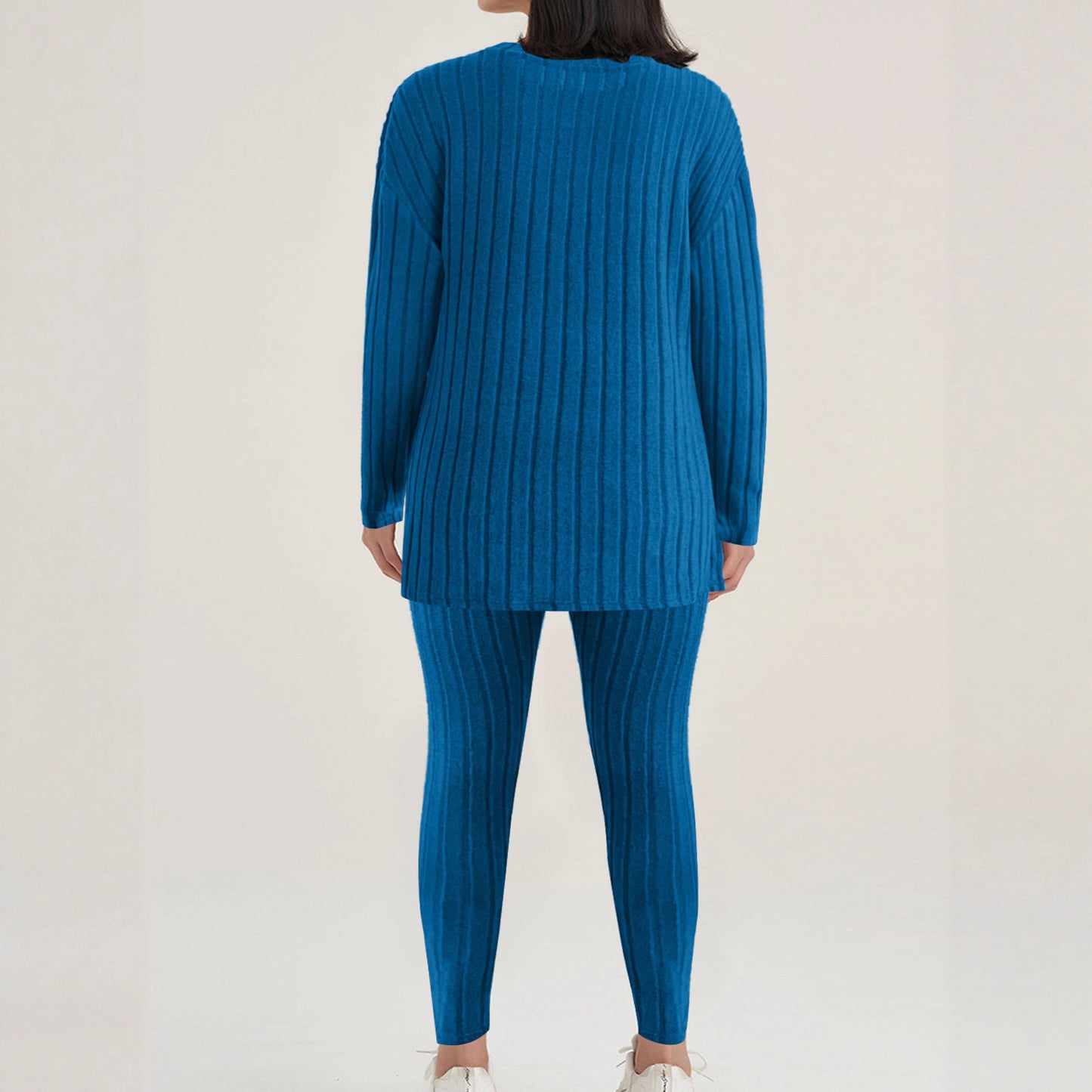 Sunken Stripe Fashion Casual Exercise Two-piece Homewear