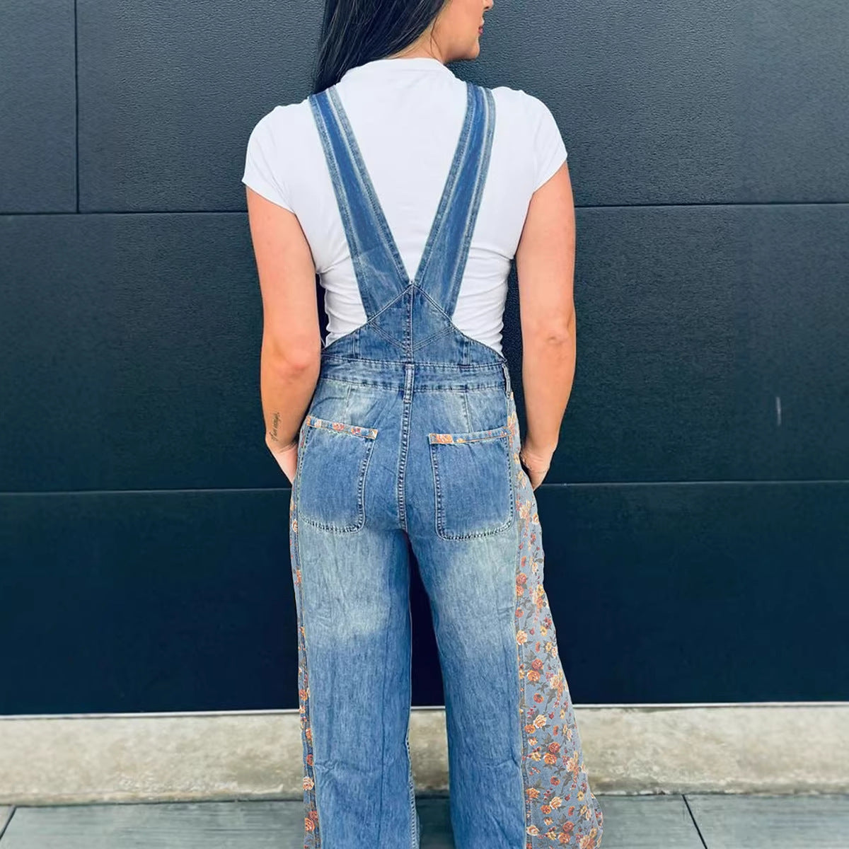 Salopette di jeans a vita alta Nuovi modelli invernali