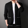 Simple Youth Fastener Decoration Sweater Coat