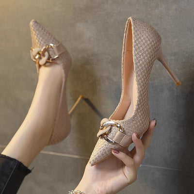 Fashionable French Pointed-toe Elegant Ladies Shoes